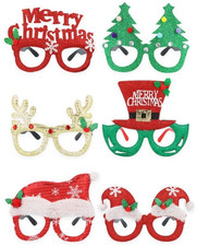 Christmas Glasses Specs Novelty Xmas Sunglasses Fancy Dress Party Fun Accessory