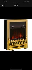HOMCOM Electric Fireplace w/