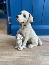 Country Artists 2000 Golden Labrador & puppy Figure 01765