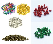 50 x 6mm Extra Small Tiny Metal Jingle Style Bells Cards Crafts Charms Jewellery