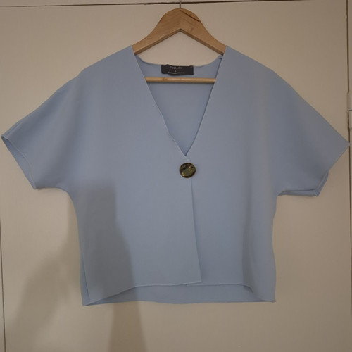 Primark women blue neck - blue, v-neck