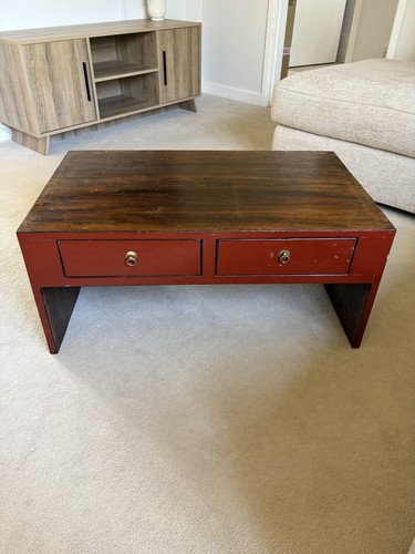Vintage solid wooden coffee - solid,
