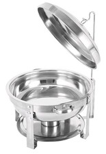 7.5L Chafing Dish Buffet Set Round Buffet Server Food Pan with Lid READ DESCRIPT