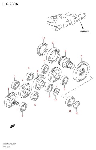 Suzuki genuine oil seal 38mm - oil, x