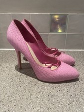 Women’s Christian Dior Pink Python Skin Heels Size Eu 40 Uk 7