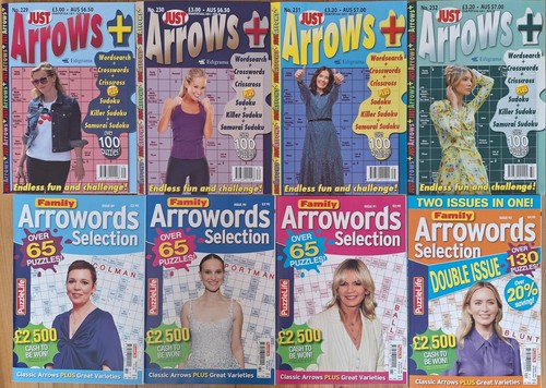 Arrow words puzzle books - x,
