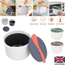 Microwave Rice Cooker, 2L Microwave Rice Pasta Cooker with Strainer Steamer UK