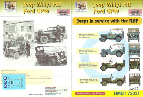 Models decals willys mb - h-models,