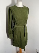 Boden green corduroy dress UK