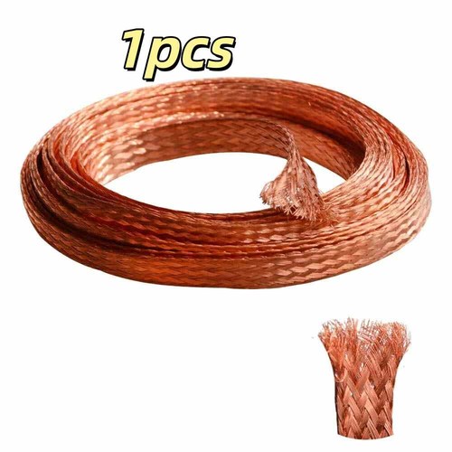 Braided fabric cable flat pure - braided,