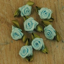 Rose buds, satin ribbon