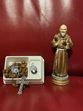St Padre Pio + Rosary Beads
