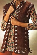 ladies waistcoat, easy crochet