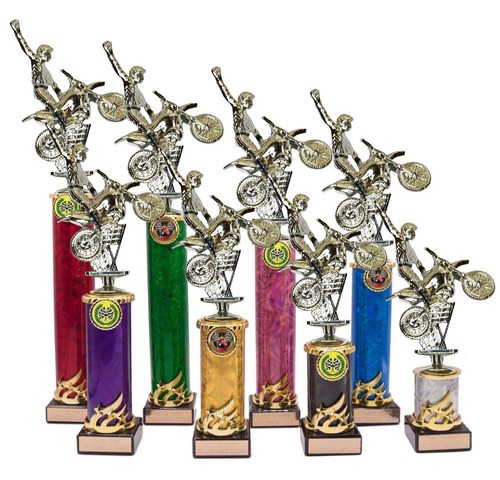 Personalised silver motocross - silver,