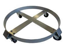 55 Gallon Drum Dolly with 4 Swivel Caster Wheels barrel cart
