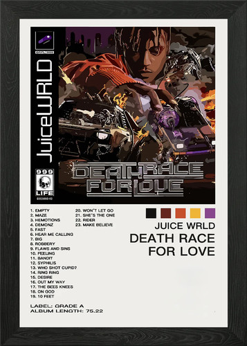 Juice wrld album cover framed - juice,