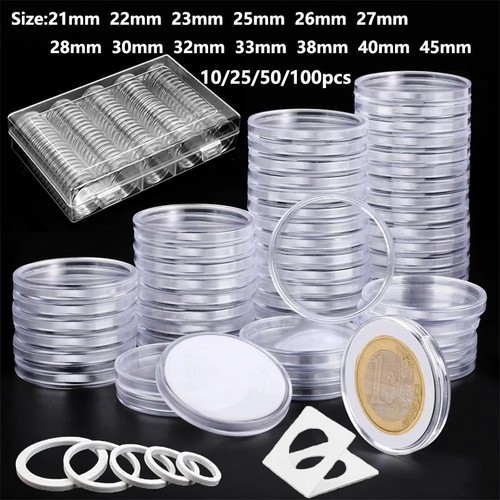 100pcs reusable coin capsules - 100pcs,