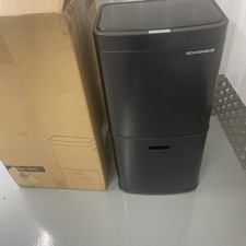 SONGMICS Kitchen Rubbish Bin 3-Compartment 2 x 2.6 Gallons (10 L) and 7.9 Gallon