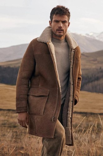 Handmade men brown suede - handmade,