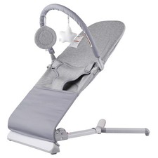 Uimoso Baby Bouncer Folding Bouncer Seat Chair for Babies 0-9 Months w/ Toy Bar