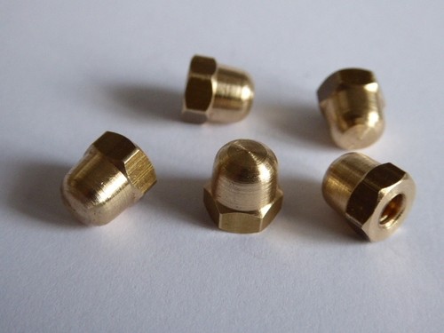 2ba brass dome nut acorn - brass,