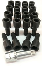 alloy wheel tuner bolts BLACK