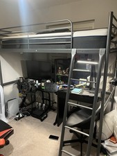 IKEA Dark Grey Single Loft Bed