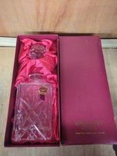 Vintage Royale County Hand Cut Lead Crystal Whiskey Wine Decanter + Stopper Boxe