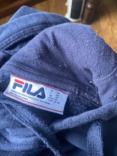 Blue fila hoodie - blue,