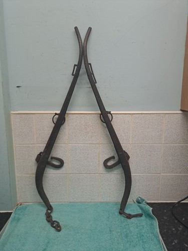 Pair vintage cast iron - pair,