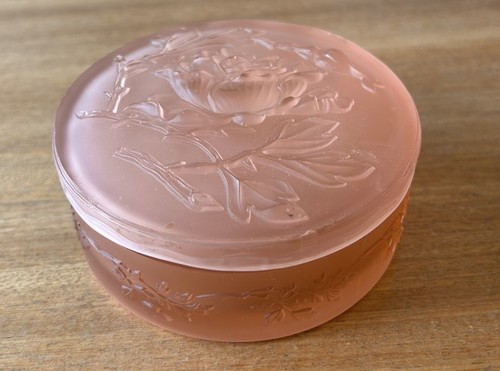 Vintage pressed glass - glass, powder
