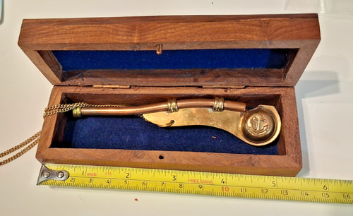 Bosun whistle brass - whistle,