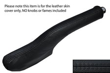 BLACK STITCHING LEATHER