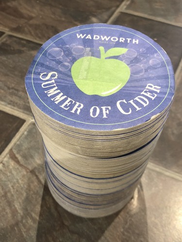 Wadworth cider beer mats bar - beer,