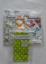 4 Handmade fabric bookmarks
