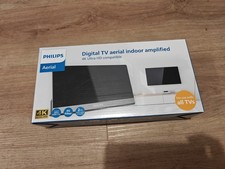 Philips 4K Indoor TV Aerial With Signal Booster & 4G LTE Filter Ultra HD