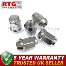5x Wheel Nuts For Suzuki Grand Vitara 2006 On (Alloy Wheels) Silver
