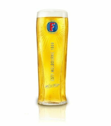 Fosters half pint glasses - 2, x