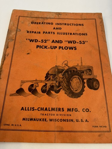 Allis chalmers operating - chalmers,