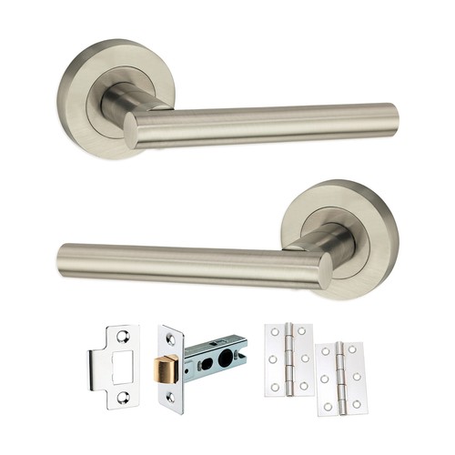 Satin nickel bar - t-bar, straight
