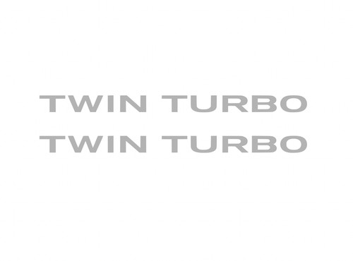 Twin turbo vinyl decal - decal, sticker