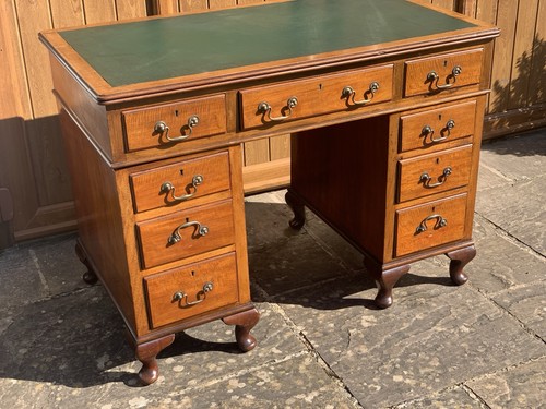 Edwardian walnut desk in - edwardian,