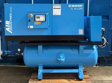 Boge C10LDR-350 Receiver Mounted Rotary Screw Compressor + Dryer (36Cfm, 7.5Kw)