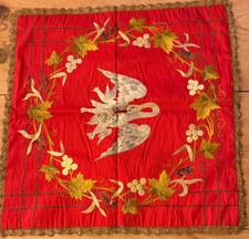 Antique Embroidery Silk Piece