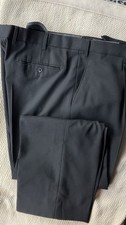 M&S Men’s Black Trousers 38waist 29in Leg. Regular Fit performance Wool Blend.