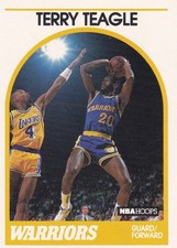 1989-90 NBA Hoops #196 Terry Teagle Golden State Warriors