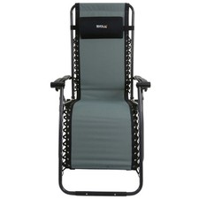Regatta Colico Reclining FoldingSun Lounger Chair Camping Garden Headrest 
