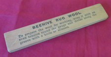 RETRO WOOD  8.5" BEEHIVE RUG WOOL GUAGE WINDER