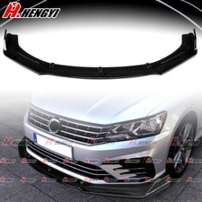 For VW Passat B8 2014-21 Saloon Gloss Black Front Splitter Spoiler Lip Body Kit