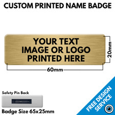 65mm x 25mm Rectangular Custom